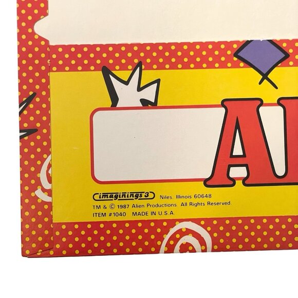 Vintage 1987 Alf “Here Kitty Kitty” Portfolio 2 Pocket School Folder - Picture 11 of 12